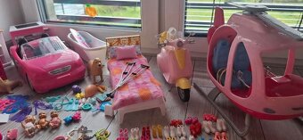 Barbie domček + bábiky 20ks +mega výbava - 6