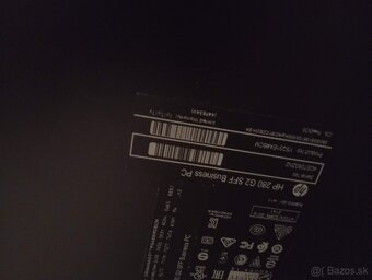 Predám počítač HP 280 G2 i3-6100 3,7 GHz - 6