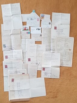 staré pohľadnice a rôzne listiny - 6