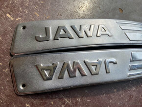 Predám bočné lišty s nápisom JAWA na nádrž JAWA 350/634 - 6