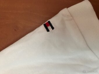 TOMMY HILFIGER originál white pánske polotricko L/XL - 6