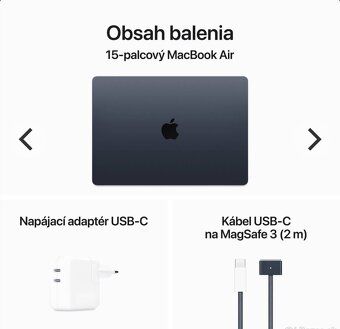 Predám MacBook Air 15” M3 – 16 GB RAM / 512 GB SSD / Záruka - 6