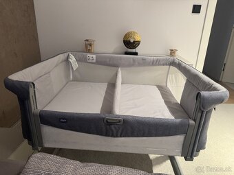 CHICCO Postieľka Next2Me Twins pre dvojičky - Magnet Grey - 6