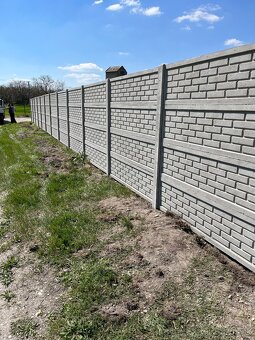 Betónové ploty-Betonkerítések - 6