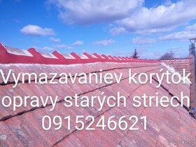 Vymazávanie korýtok oprava komínov 0915 246 621 - 6