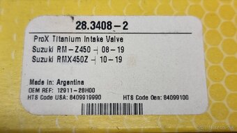 Suzuki rm-z 450 - titánové ventily - 6