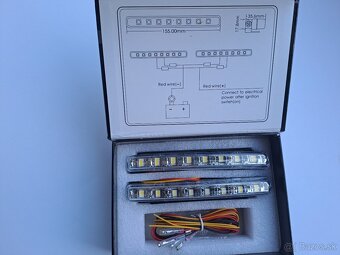 Led denne svietenie - 8 diod - 3 káble s relé - 6