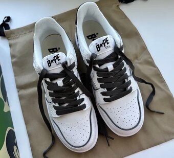 BAPE Sk8 Sta White Metallic Silver - 6