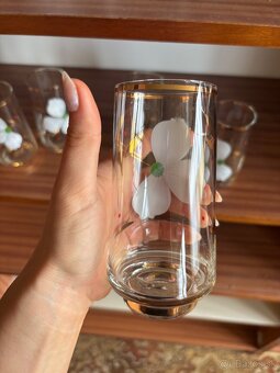 Pozlatene pohare sada - 6