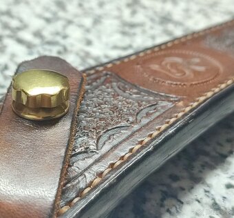 Dýka s ručne robeným koženým puzdrom - 6