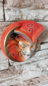 Závesne keramické masky - Benátky,Drevené modely lodí - 6