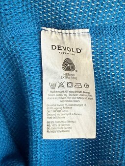 Zánovný merino rolák Devold Wool Mesch 190 Zip Neck Man - 6