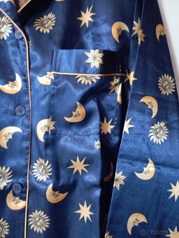 Tmavomodrá nočná košeľa - 6