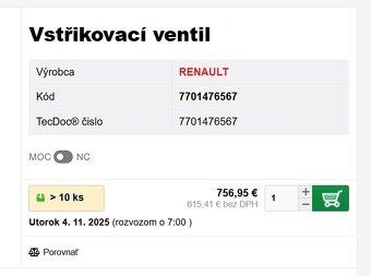 Original dieslove vstrekovace Renault 2.0 - 6