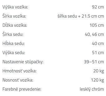 Invalidný vozík DMA - 6