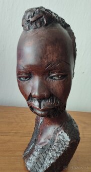Drevená busta - Afrika - 6