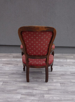 Kreslo starožitné vzorované. - 6