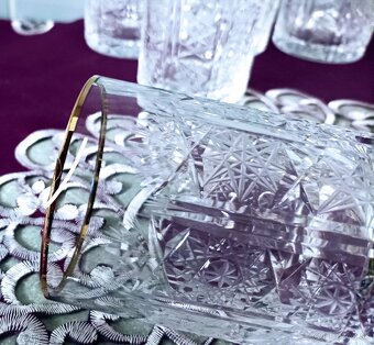 Krištáľ - vázy, poháre, misa - 6