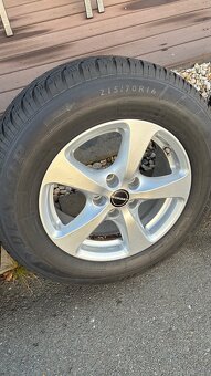 Alu disky Borbet R16 + zimné Dunlop KIA Sportage - 6