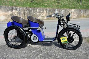 Dámská motorová tříkolka L'Automouche - historická rarita - 6
