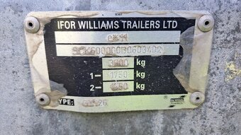 Prives,podvalnik,prepravnik strojov,ifor Williams 3500kg - 6