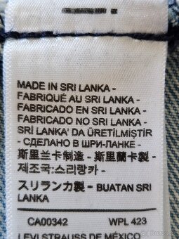 Pánská džíska Levi's Trucker velikost L (52) 1101 - 6