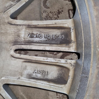 Hliníkové Volkswagen disky 5x112 R16 7J ET45 - 6
