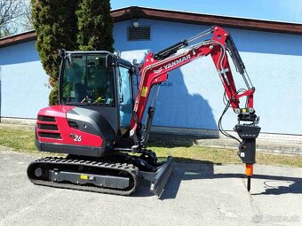 rýpadlo Yanmar SV26 minibager s hydr. búracím kladivom - 6