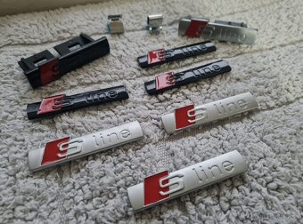 Cierne a sive Napisy S-LINE pre AUDI - 6