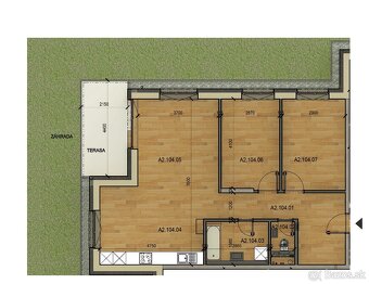 NOVOSTAVBA 3-izb. bytu s veľkým balkónom vo VILADOME v Senci - 6