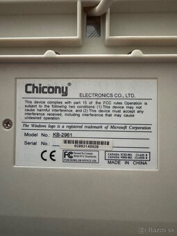 Chicony klávesnice KB-2961 (2 ks) + Delux K7005RF - 6