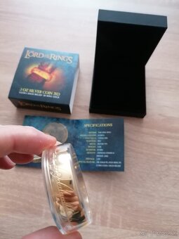 zlato striebro Lord of the rings - pán prsteňov 2023 one - 6