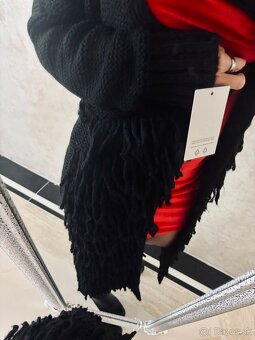 Damsky maxi cardigan Frilla black - 6