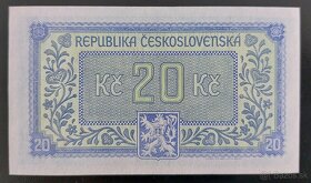 20 Korún ČSR rok 1945 Londýnska emisia- NEPERFOROVANÁ - 6