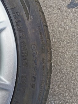 Elektrony 5x112 r17 skoda original s pneu letne 225/45r17 - 6