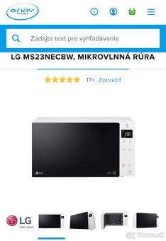 Mikrovlnná rúra LG MS23NECBW - 6