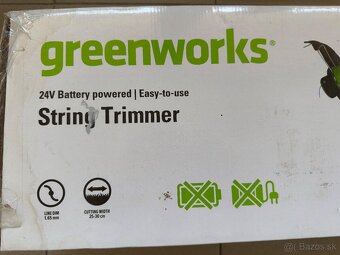 Predám Greenworks Strunová Kosačka. - 6
