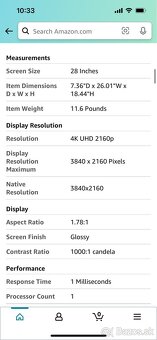 SAMSUNG U28E590D 28" (72 cm) 4K UHd - 6