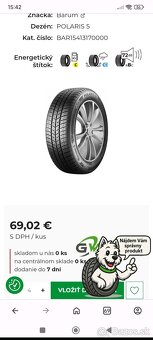 Zimné gumy 195/65 R15 + disky - 6