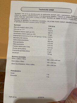 Kachle KVS Moravia 9114 9kW - 6