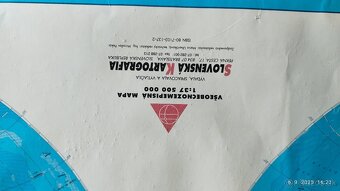 Retro mapa Zemské pologule – zberateľská rarita  Predám veľ - 6