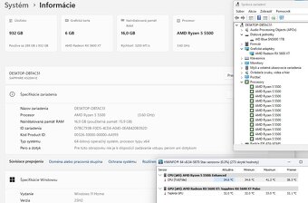 Herný PC,Ryzen 5 5500,RX 5600XT 6GB,16GB RAM,M.2 - 6