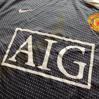 Manchester United čierny futbalový dres 2008-2009 M - 6