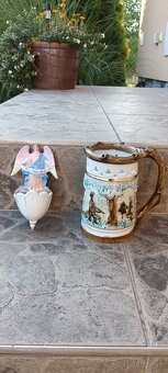 Smaltované nádoby, svätenička, solnička, krígel, misa.. - 6