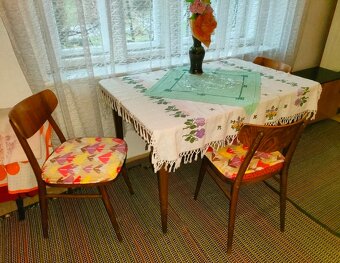 Retro set stôl + stoličky + bonus - 6