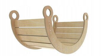 Montessori viacúčelová hojdačka ,preliezka,šmýkačka a tabuľa - 6