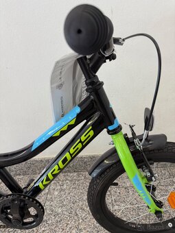 Kross Racer 3.0, 16“, detský bicykel, Black lime blue glossy - 6
