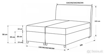 Boxpringová posteľ - 6
