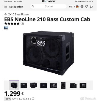 EBS 210 Neo, 8ohm - 6