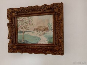 Obraz, rám, strážitne, starožitnosti, gobelin - 6